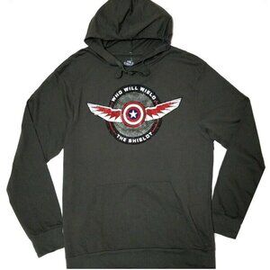 Marvel The Falcon And The Winter Soldier Wield Shield Hoodie (U.S. Size: Large)